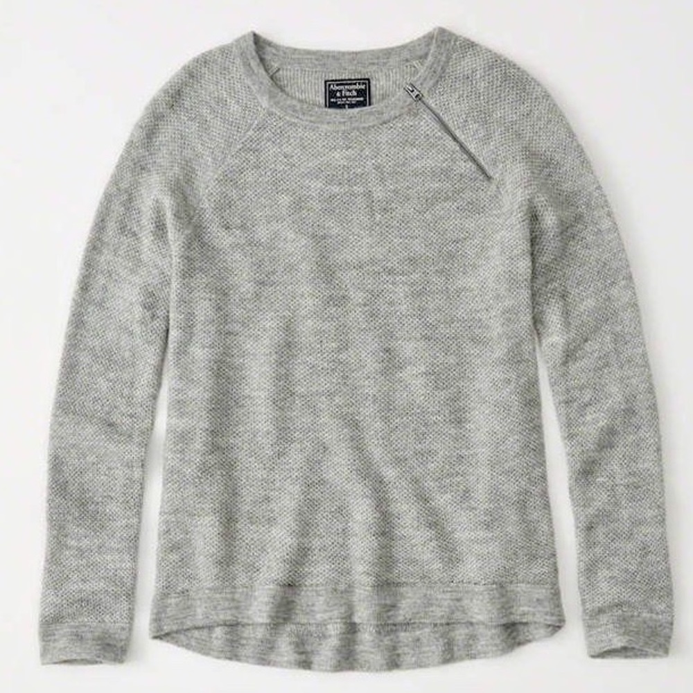 Abercrombie & Fitch Pullover Zipper Crew Sweater